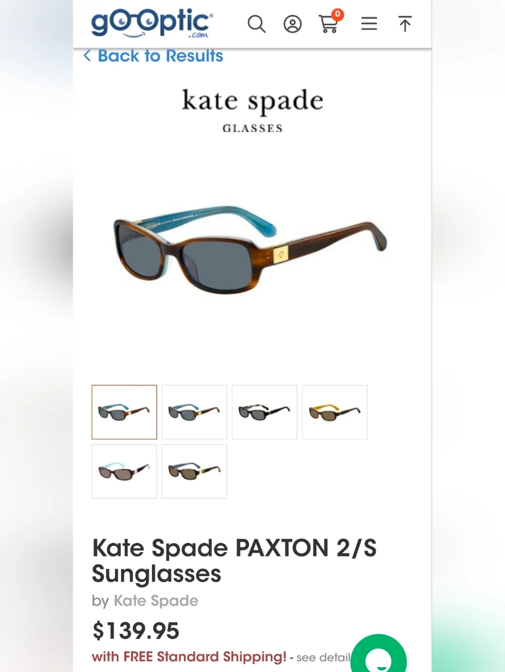 Kate Spade PAXTON 2S New York Frame Only Sunglasses - Picture 10 of 10